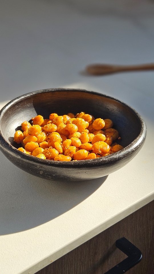 Crispy Air Fryer Lupin Bean Snack — הספורטאי הטבעוני