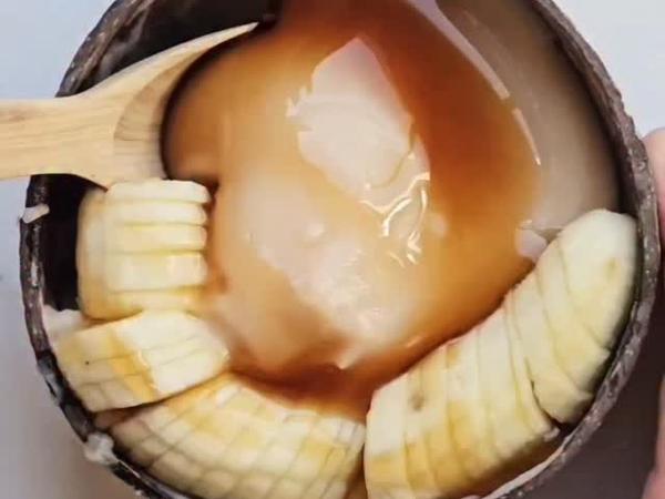 מעדן חלבון בטכניקת ג'ל נוזלי