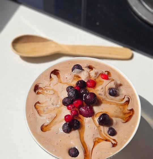 Vegan Chocolate Protein Granita