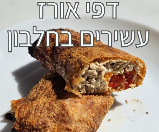 דפי אורז עשירים בחלבון