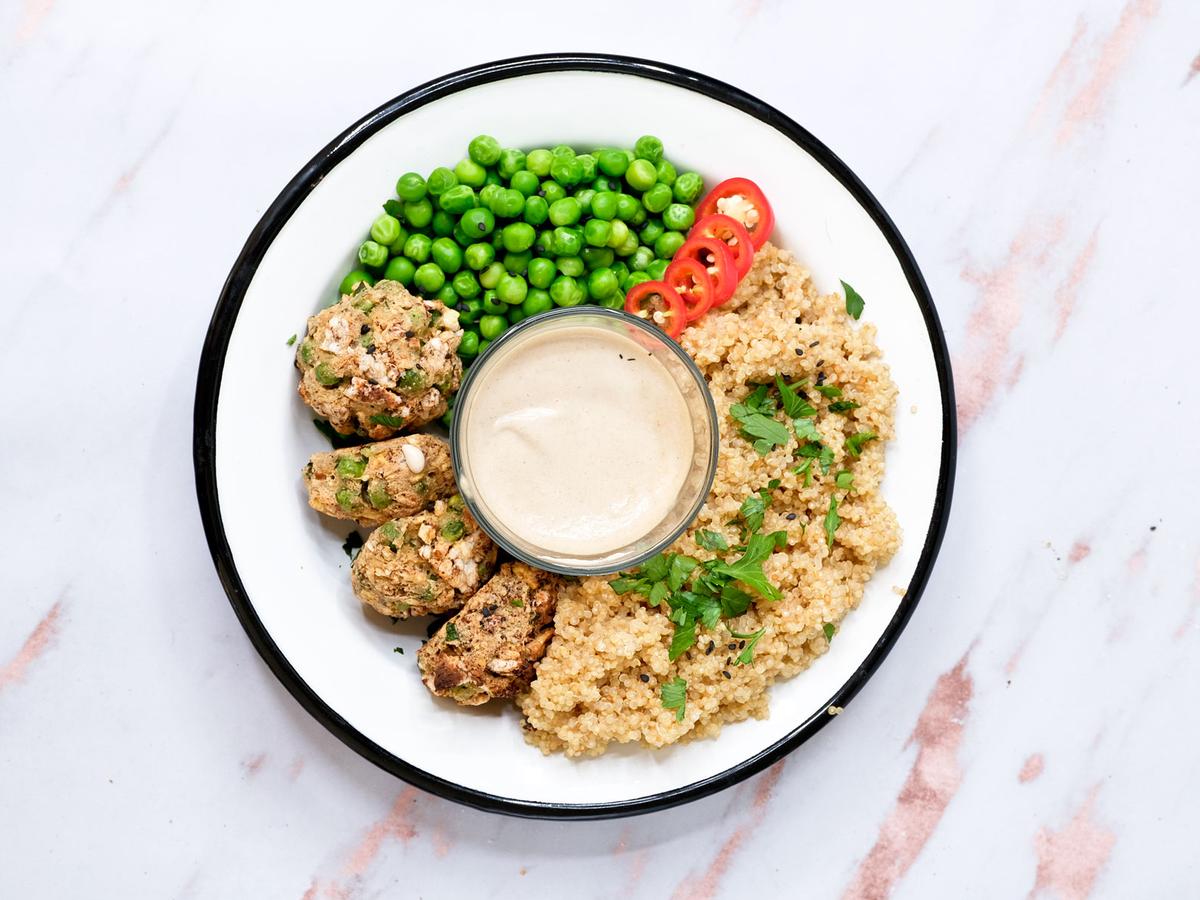 Tofu Nuggets with Rice Cake Coating