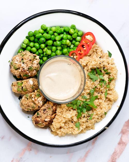 Tofu Nuggets with Rice Cake Coating