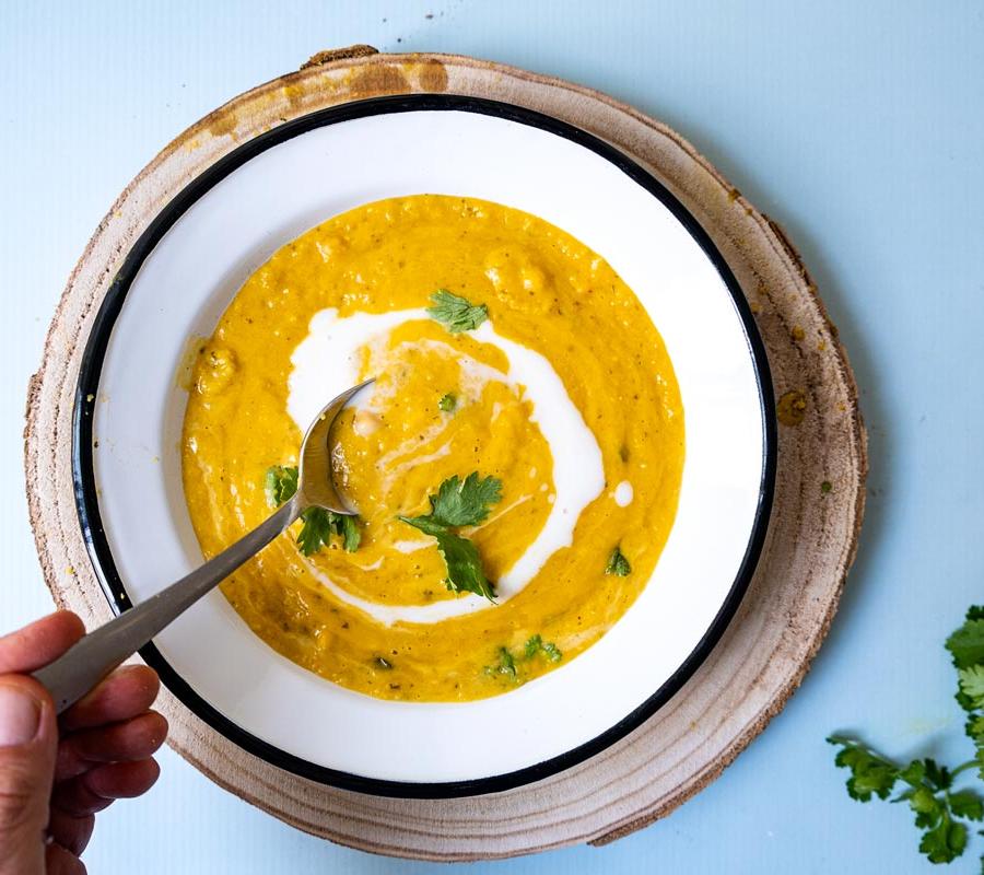 High-Protein Orange Soup