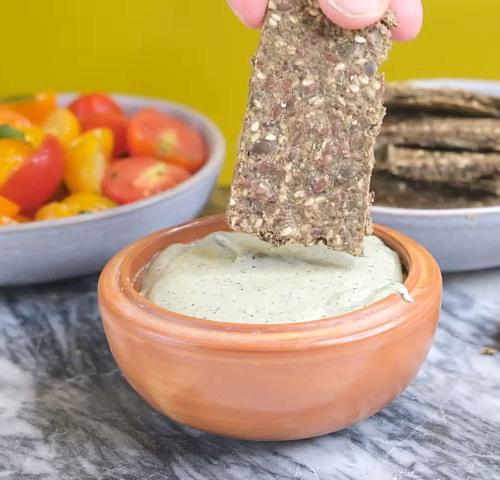Flourless Spirulina Crackers
