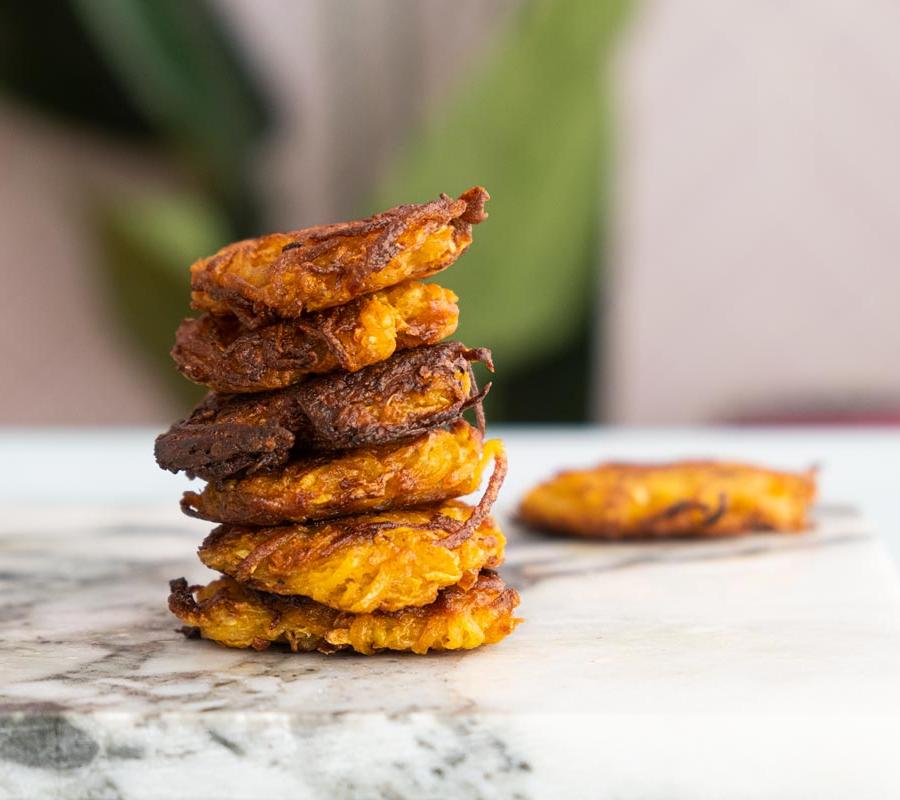 Kohlrabi and Potato Fritters